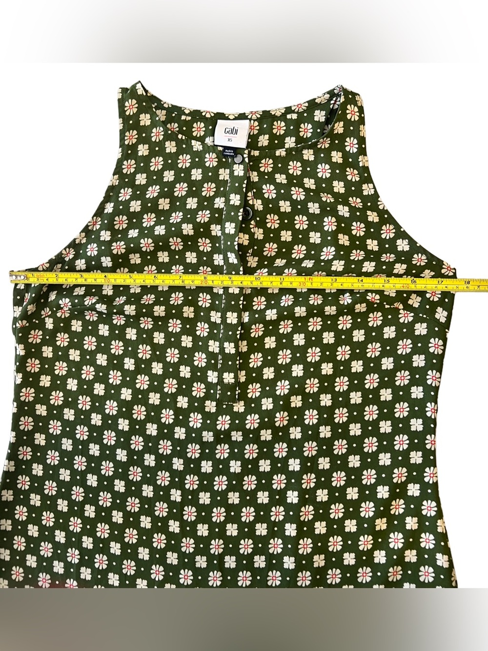 CAbi Snap Top #3985 Size XS - Picture 6 of 12